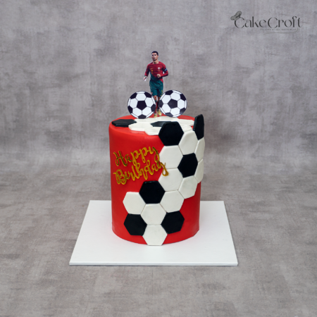 Cristiano Ronaldo CR7 football theme birthday cake design